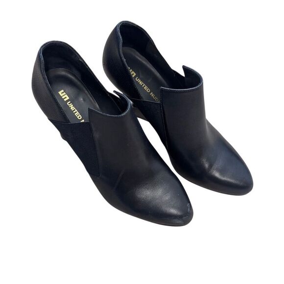 GUC United Nude Women's Black High Heel Ankle Booties Size 40 (US 9-9.5) - Picture 1 of 8